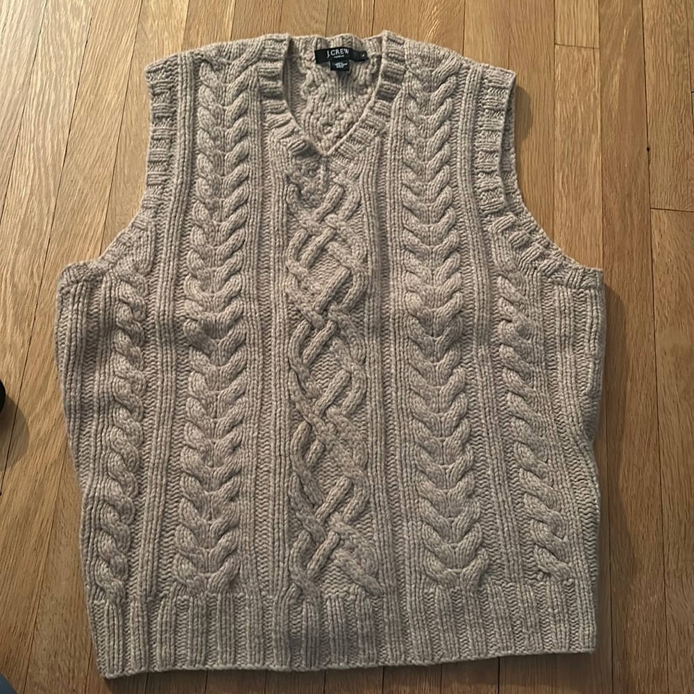 Jcrew Cable knit Vest
